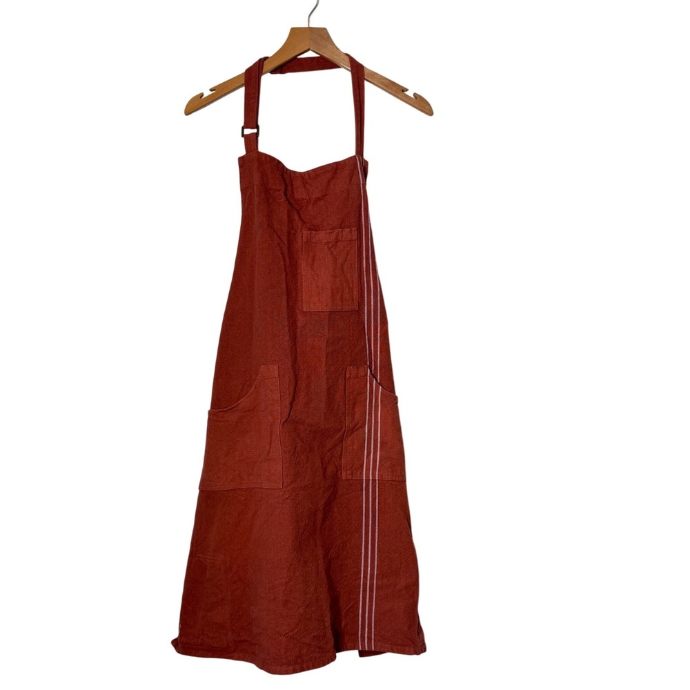 Five Two by Food52 Ultimate Apron Paprika Rust Orange with Conversion Chart